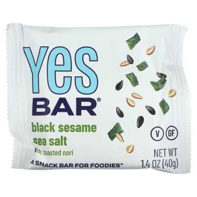 Yes, Riegel, Snackriegel, Black Sesame Sea, 6 Riegel à 40 g