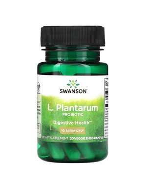 Swanson, L. Plantarum Probiotic, 10 Billion CFU, 30 Vegetarian EMBO Caps AP Swanson, L. Plantarum Probiotic, 10 Billion CFU, 30 Vegetarian EMBO Caps AP