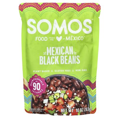 Somos, Mexikanische schwarze Bohnen, 10 oz (283 g) Somos, Mexikanische schwarze Bohnen, 10 oz (283 g)
