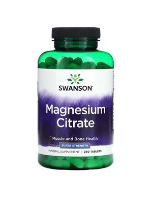 Swanson, Magnesiumcitrat, 240 Tabletten Swanson, Magnesiumcitrat, 240 Tabletten