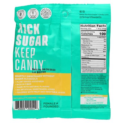 Smartsweets, Peach Rings, 1.8 oz (50 g)
