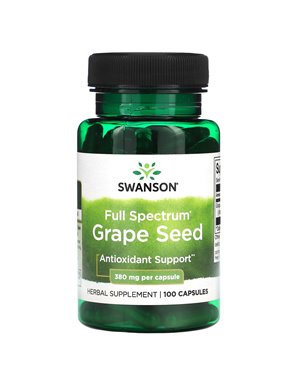 Swanson, Vollspektrum-Traubenkernextrakt, 380 mg, 100 Kapseln Swanson, Vollspektrum-Traubenkernextrakt, 380 mg, 100 Kapseln