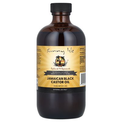 Sunny Isle, jamajski czarny olej rycynowy, 8 fl oz (236 ml)