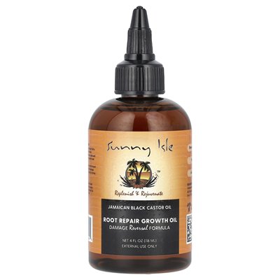 Słoneczna wyspa, jamajski czarny olej rycynowy, olej do naprawy korzeni, 4 fl oz (118 ml) Słoneczna wyspa, jamajski czarny olej rycynowy, olej do naprawy korzeni, 4 fl oz (118 ml)