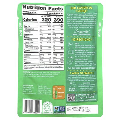 Somos, Poblano Brown Rice z szpinakiem i jalapenos, 8,8 uncji (250 g) Somos, Poblano Brown Rice z szpinakiem i jalapenos, 8,8 uncji (250 g)