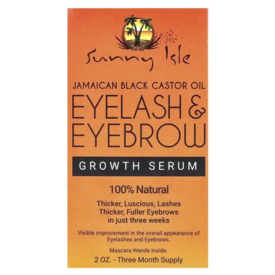 Sunny Island Jamaican Black Castor Oil Eyelash & Brow Growth Serum 2oz