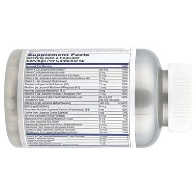 Solaray, Women Women's 50+ liposomalna multiwitamina, 120 Vegcaps