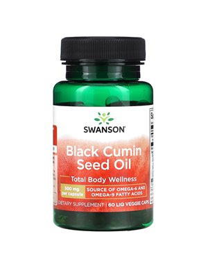 Swanson, Olej z Nasion Czarnuszki, 500 mg, 60 Śr. Wartościowe Kapsułki Płynne Swanson, Olej z Nasion Czarnuszki, 500 mg, 60 Śr. Wartościowe Kapsułki Płynne