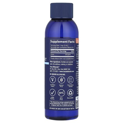 Trace Minerals ®, Colloidal Silver, 4 fl oz (118 ml)