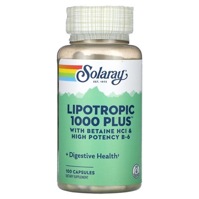 Solaray, Lipotropic 1000 Plus, 100 Kapseln