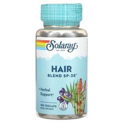 Solaray, mieszanka włosów SP-38, 100 Vegcaps