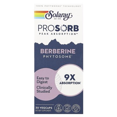 Solaray, berberyna fitosom, 30 Vegcaps Solaray, berberyna fitosom, 30 Vegcaps