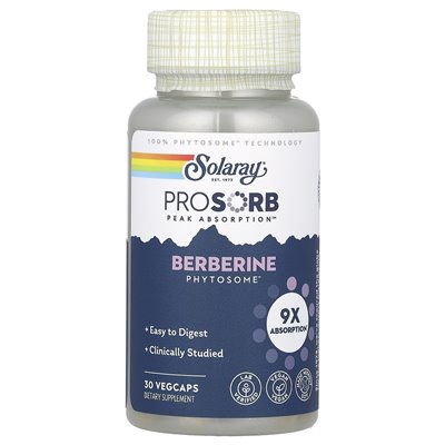 Solaray, berberyna fitosom, 30 Vegcaps Solaray, berberyna fitosom, 30 Vegcaps