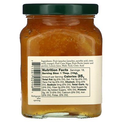 Stonewall Kitchen, Mango-Pfirsich-Marmelade, 12 oz (340 g)