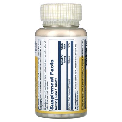 Solaray, Chromium Picolinate, 200 mcg, 100 tabletek