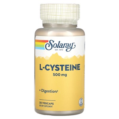 Solaray, L-Cysteine, 500 mg, 30 Vegcaps