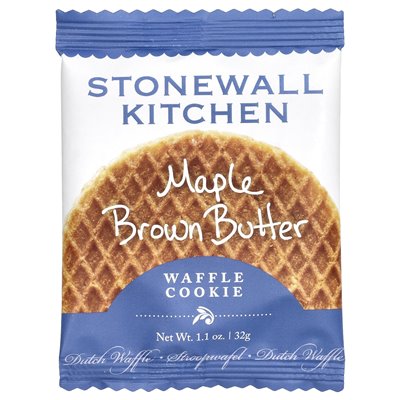 Stonewall Kitchen, Waffle Cookies, klonowe brązowe masło, 8 holenderskich ciastek waflowych, 1,1 uncji (32 g)
