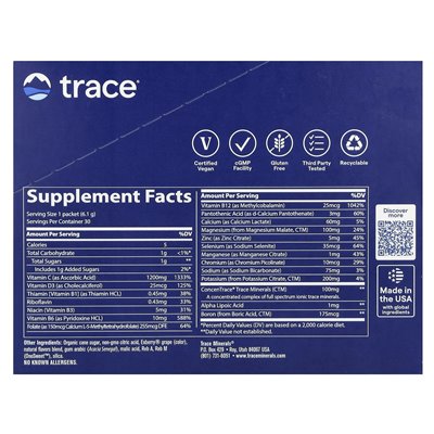 Trace, Power Pak, Acai Berry, 30 pakietów, 0,22 uncji (6,1 g)
