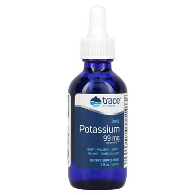 Ślad, jonowy potas, 99 mg, 2 fl oz (59 ml)