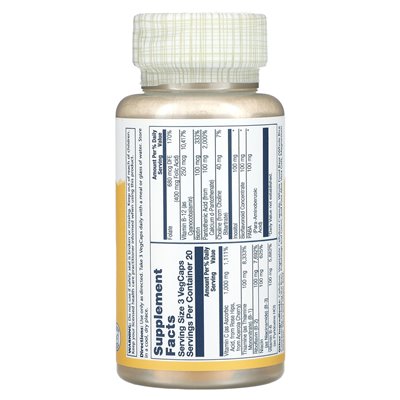 Solaray, Time Release, Great Vitamin B Stress, 60 Vegcaps