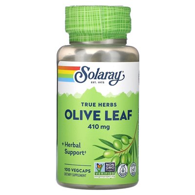 Solaray, True Herbs, Olive Leaf, 410 mg, 100 Vegcaps