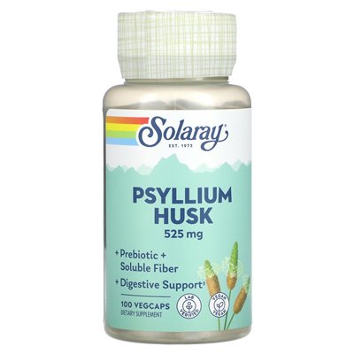 Solaray, Psyllium Husk, 525mg, 100 Vegcaps