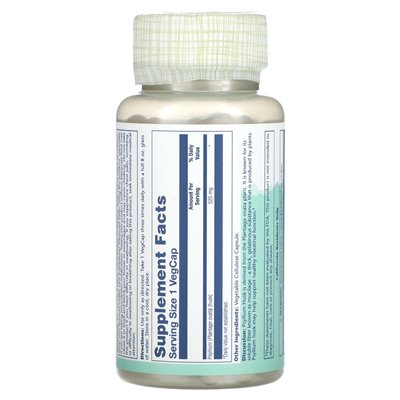 Solaray, Psyllium Husk, 525mg, 100 Vegcaps