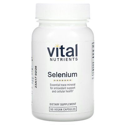 Vital Nutrients, Selenium, 90 Vegan Capsules Vital Nutrients, Selenium, 90 Vegan Capsules