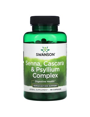Swanson, Senna, Cascara & Psyllium Complex, 90 Capsules Swanson, Senna, Cascara & Psyllium Complex, 90 Capsules