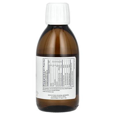 Ważne składniki odżywcze, Ultra Pure, COD Wątroba, cytryna, 6,76 uncji (200 ml)