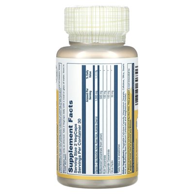 Solaray, Super-Bio-Vitamin C, zeitverzögerte Freisetzung, 1000 mg, 60 vegetarische Kapseln (500 mg pro Kapsel)