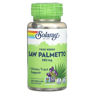 Solaray, Real Herbs, Palmetto, 580mg, 100 Vegcaps