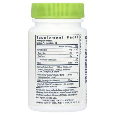 Ważne składniki odżywcze, hiperbiotics®, pro-Men® probiotyk, 30 wegańskich tabletek