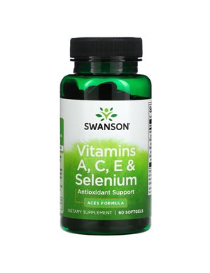 Swanson, Witamina A, C, E & Selen, 60 Softgeli