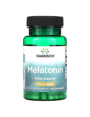 Swanson, Melatonin, 1 mg, 120 Kapseln