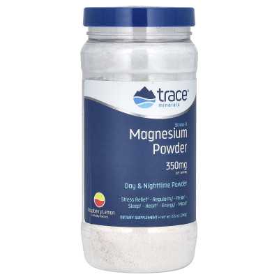 Trace, Stress-X, Magnesiumpulver, Himbeer-Zitrone, 350 mg, 8,5 oz (240 g)