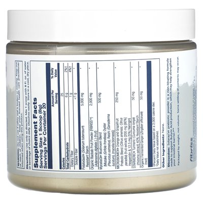Solaray, proszek prebiotyczny Mycrobiome, niezmożony, 5,64 uncji (160 g) Solaray, proszek prebiotyczny Mycrobiome, niezmożony, 5,64 uncji (160 g)