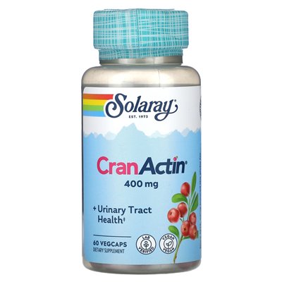 Solaray, Cranactin, 400 mg, 60 pflanzliche Kapseln