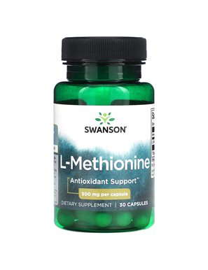 Swanson, L-Methionine, 500mg, 30 Capsules Swanson, L-Methionine, 500mg, 30 Capsules