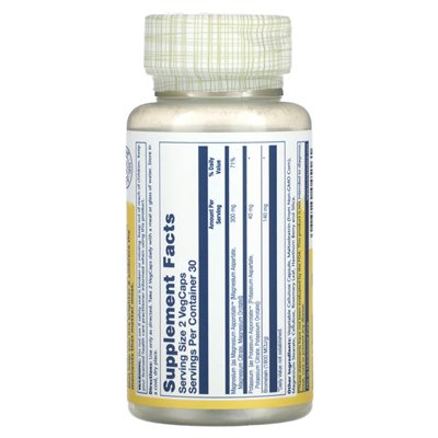 Solaray, Magnesium-Kalium-Asporotat mit Bromelain, 60 Gemüse