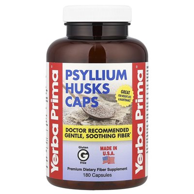 Yerba Prima, Psyllium Husks Caps, 180 kapsułek