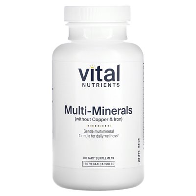 Vital Nutrients, Multi-Minerals (without Copper & Iron), 120 Vegan Capsules Vital Nutrients, Multi-Minerals (without Copper & Iron), 120 Vegan Capsules