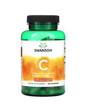 Swanson, Witamina C z Wyciągiem z Róży, 90 Kapsułek Swanson, Witamina C z Wyciągiem z Róży, 90 Kapsułek