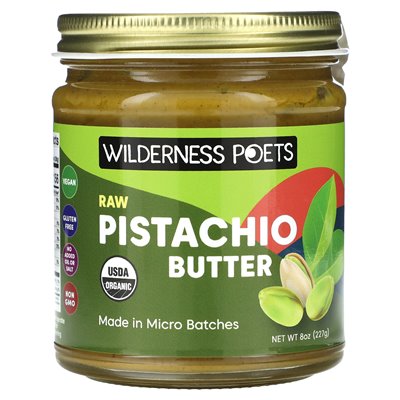 Wilderness Poets, Organic Raw Pistachi Masher, 8 uncji (227 g)