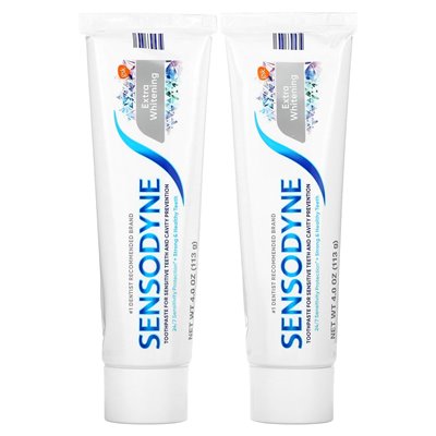 Sensodyne, dodatkowa pasta do zębów, bliźniacza paczka, 2 rurki, 4 uncje (113 g)
