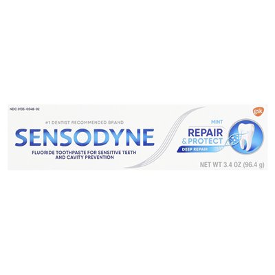 Sensodyne, fluorkowa pasta do zębów dla wrażliwych zębów, mięta, 3,4 uncji (96,4 g)