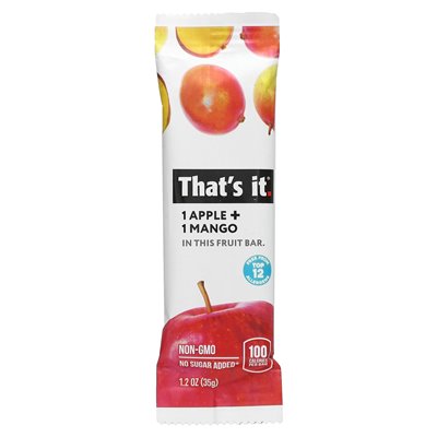 Das ist alles, Fruchtriegel, Apfel + Mango, 5 Riegel, je 35 g