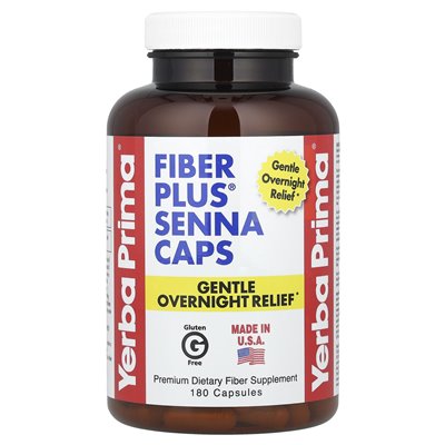 Yerba Prima, Błonnik Plus Senna Kapsułki, 180 Kapsułek Yerba Prima, Błonnik Plus Senna Kapsułki, 180 Kapsułek