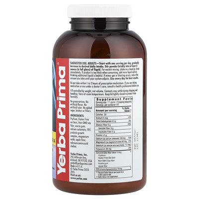 Yerba Prima, prebiotyczna formuła opieki okrężnicy, 12 uncji (340 g)