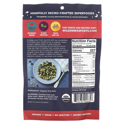 Wilderness Poets, Bio-Pinienkerne, 3,5 oz (99 g)